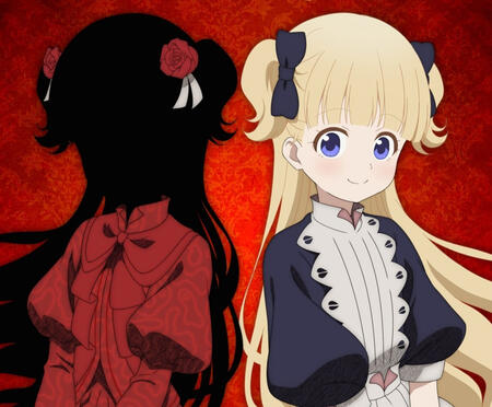 Descrição de imagem/Imagem description: Kate e Emilico, do anime Shadows House. | Kate and Emilico, from Shadows House anime.